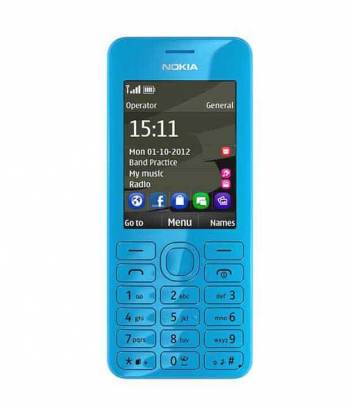 Nokia Asha 206 Cyan